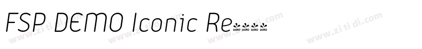 FSP DEMO Iconic Re字体转换 FSP DEMO Iconic Re字体转换